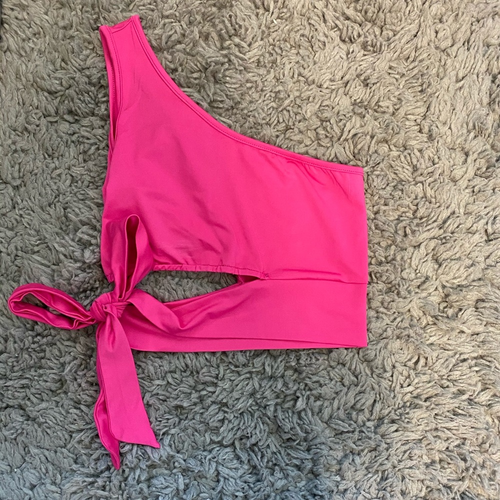 Pink One Shoulder Top - Picture 5 of 6